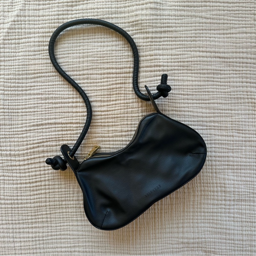 BRIE LEON | Tie Knot Baguette Bag in Black